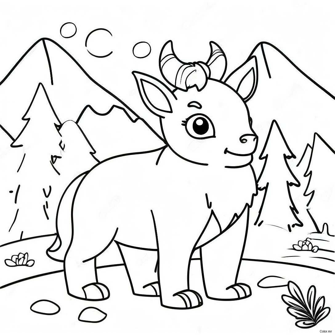 Page A Colorier Des Animaux De Montagne 73705 60827