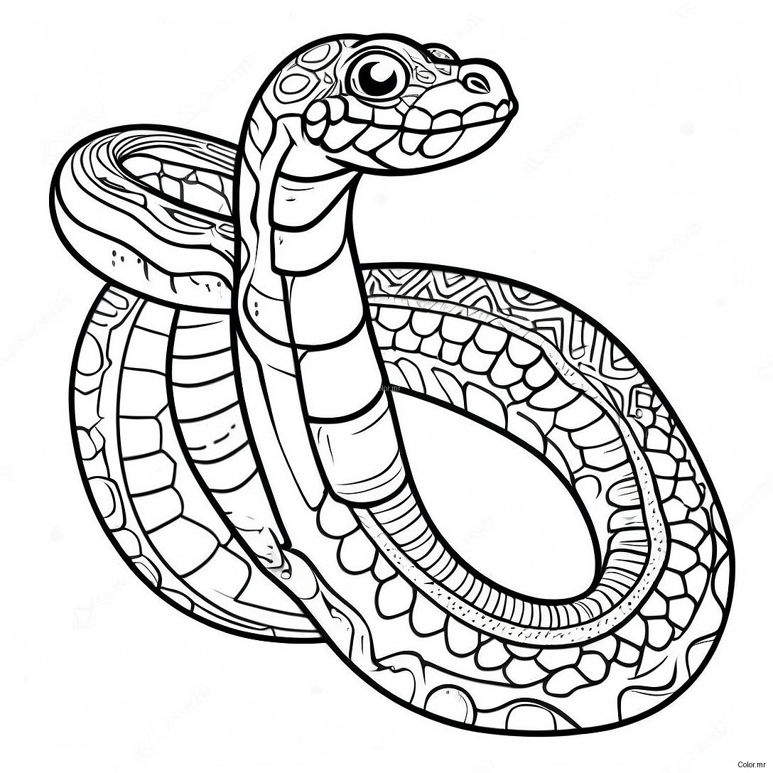 Page A Colorier Du Boa Constrictor Realiste 58636 48710