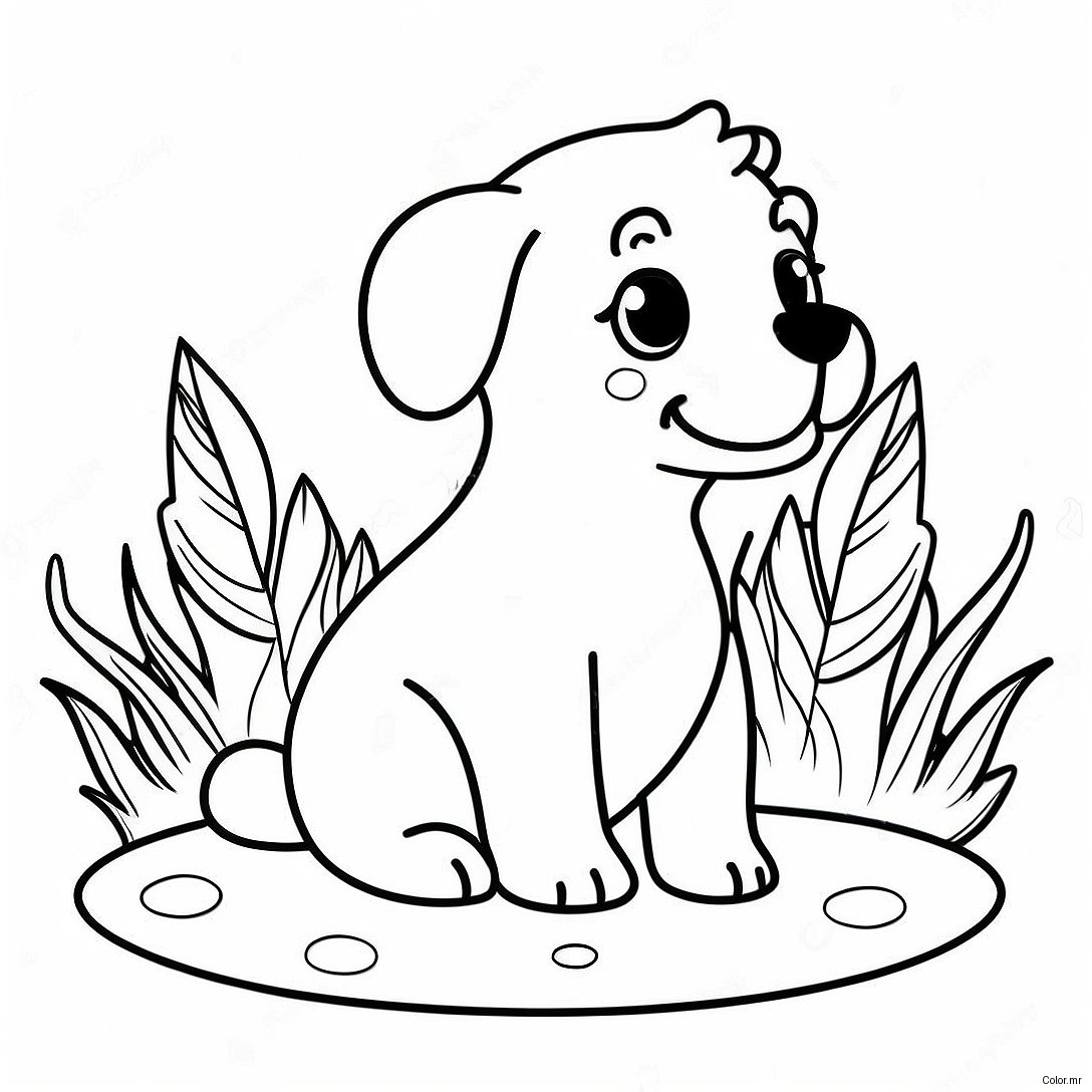 Page A Colorier Dun Chiot Mignon Realiste 15269 12789