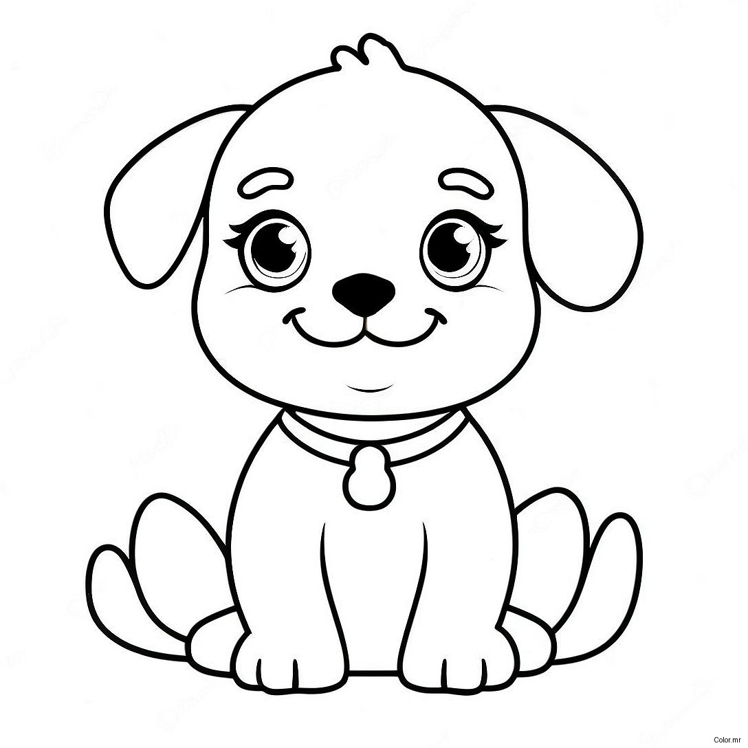 Page A Colorier Dun Chiot Mignon Realiste 15269 12790