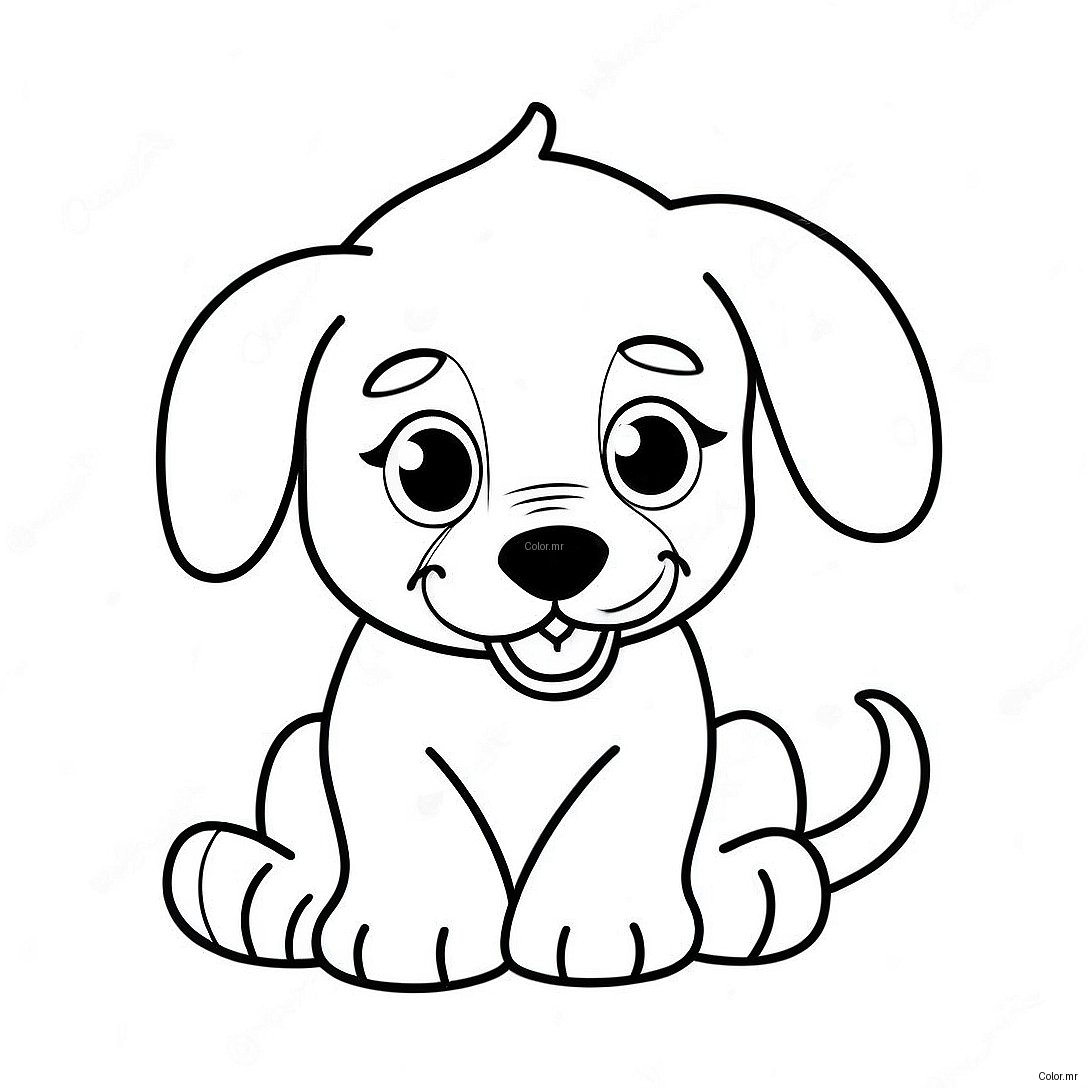 Page A Colorier Dun Chiot Realiste 11097 9089