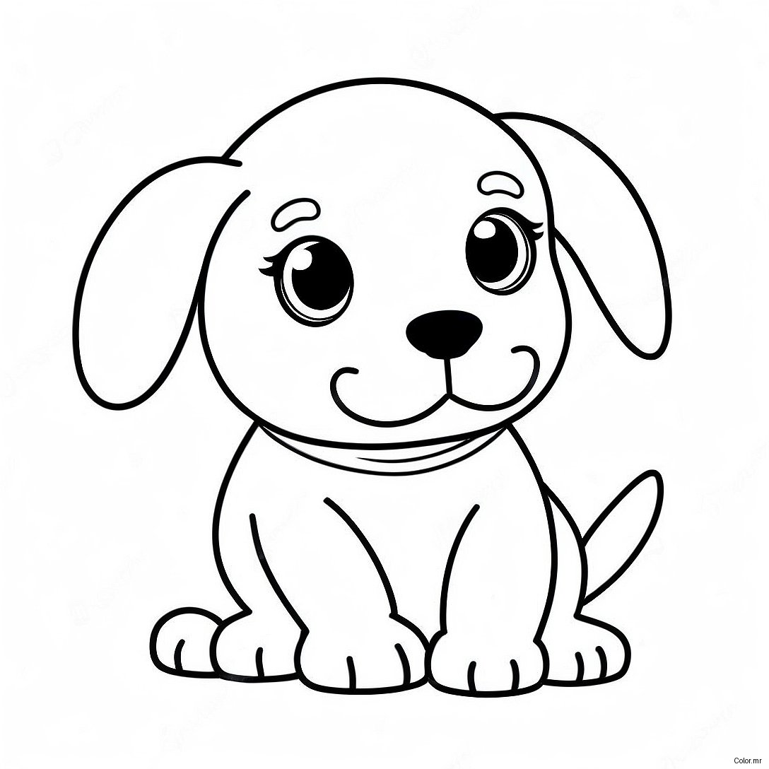 Page A Colorier Dun Chiot Realiste 11097 9090