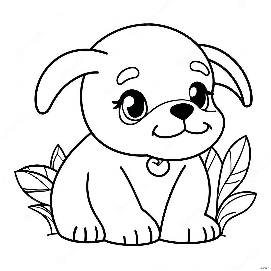 Page A Colorier Dun Chiot Realiste 11097 9092