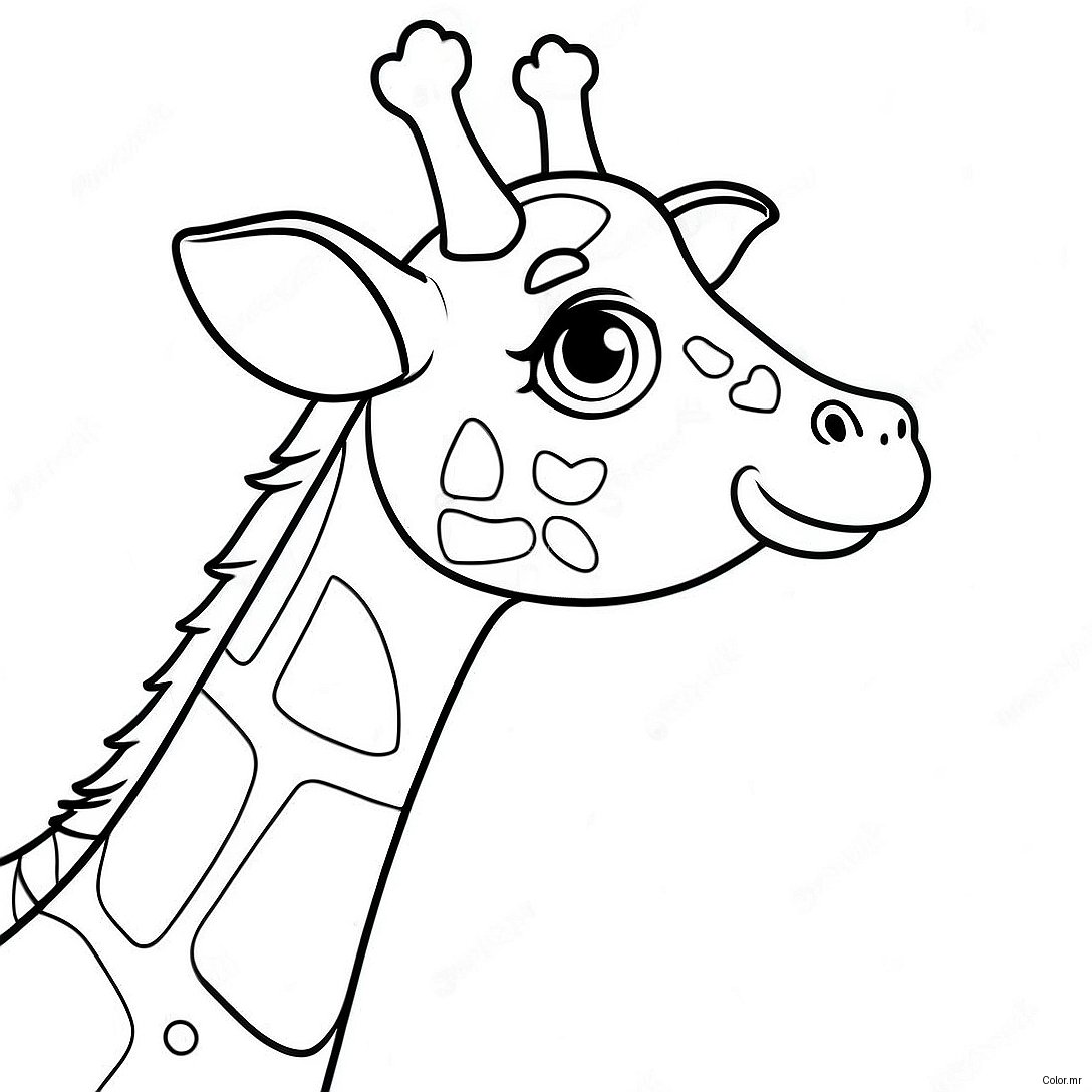 Page A Colorier Dune Girafe Realiste 22043 20379