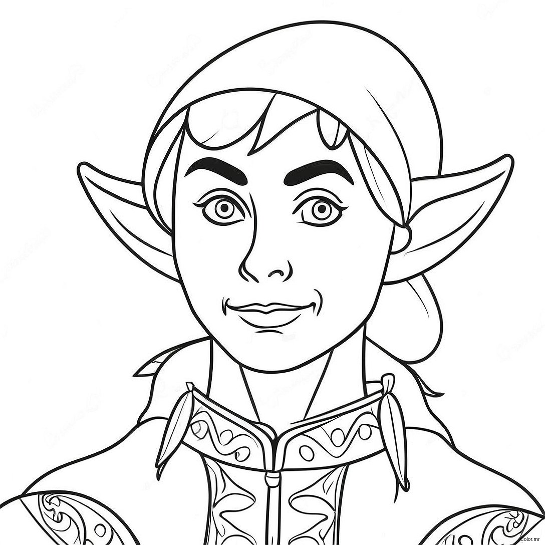 Page A Colorier Elfe Realiste 11677 9561
