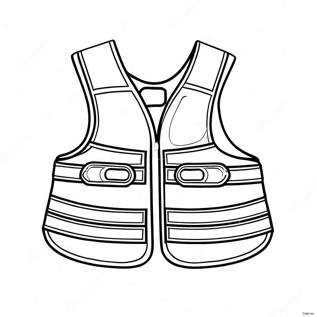 Page A Colorier Gilet De Sauvetage Colore 30559 27442