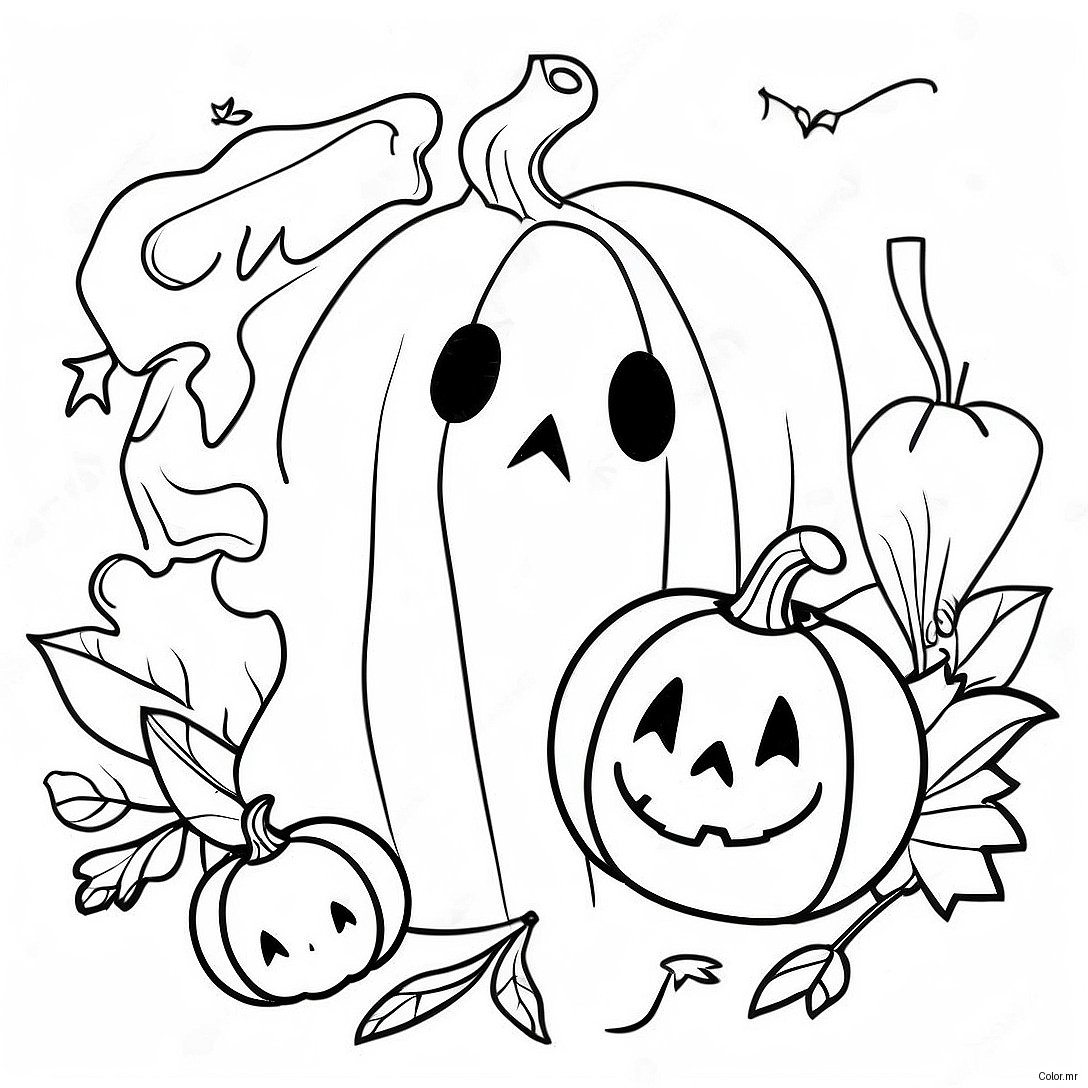 Page A Colorier Halloween Vintage 15499 13127
