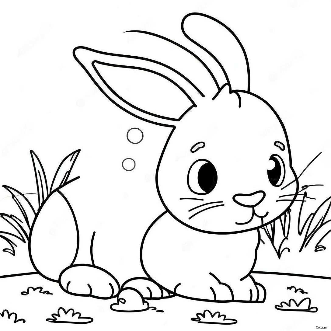 Page A Colorier Lapin Realiste 28656 25937