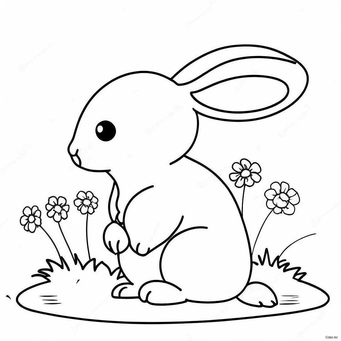 Page A Colorier Lapin Realiste 28656 25940
