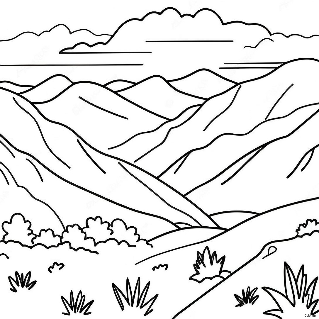 Page A Colorier Magnifiques Montagnes Blue Ridge 47424 39453