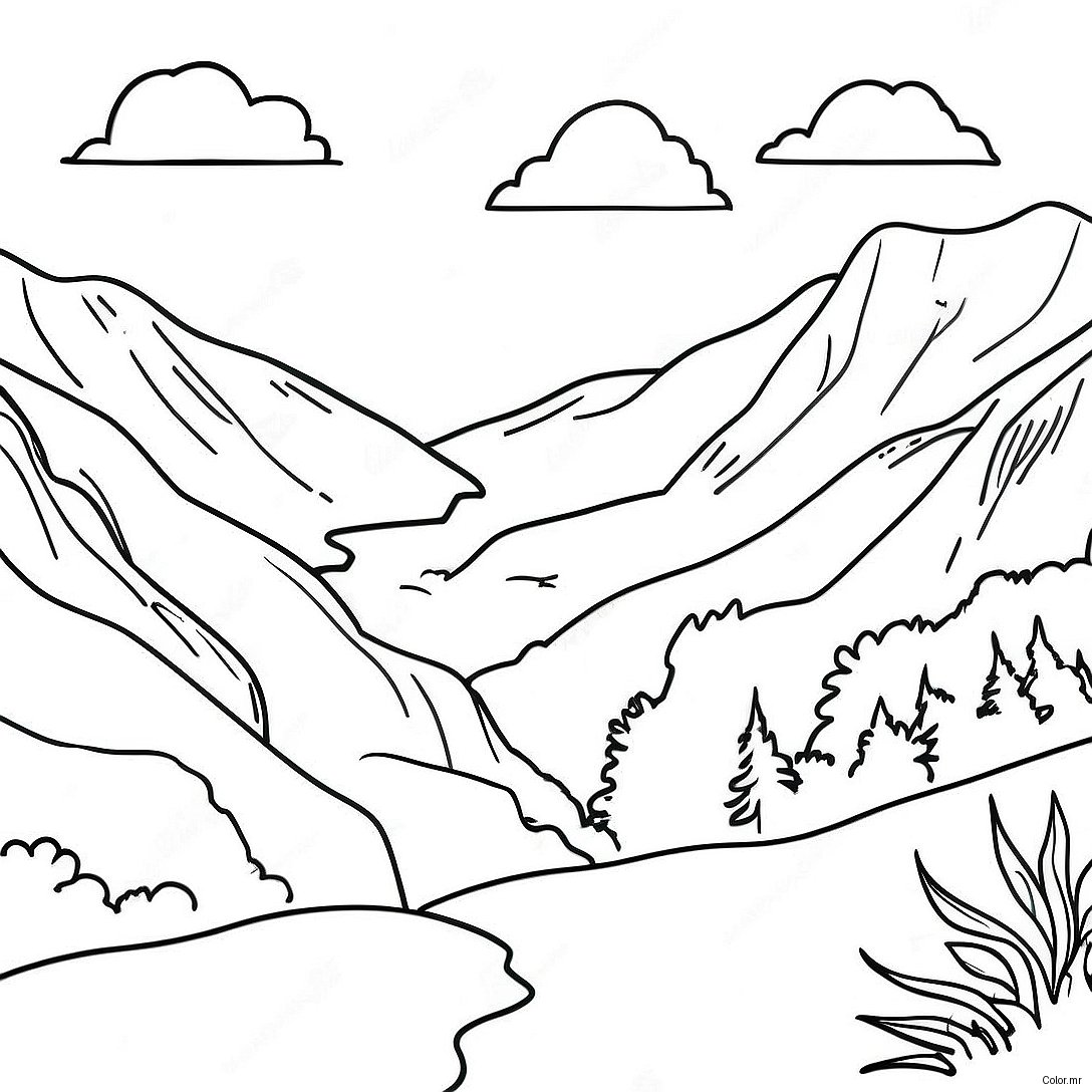 Page A Colorier Magnifiques Montagnes Blue Ridge 47424 39454