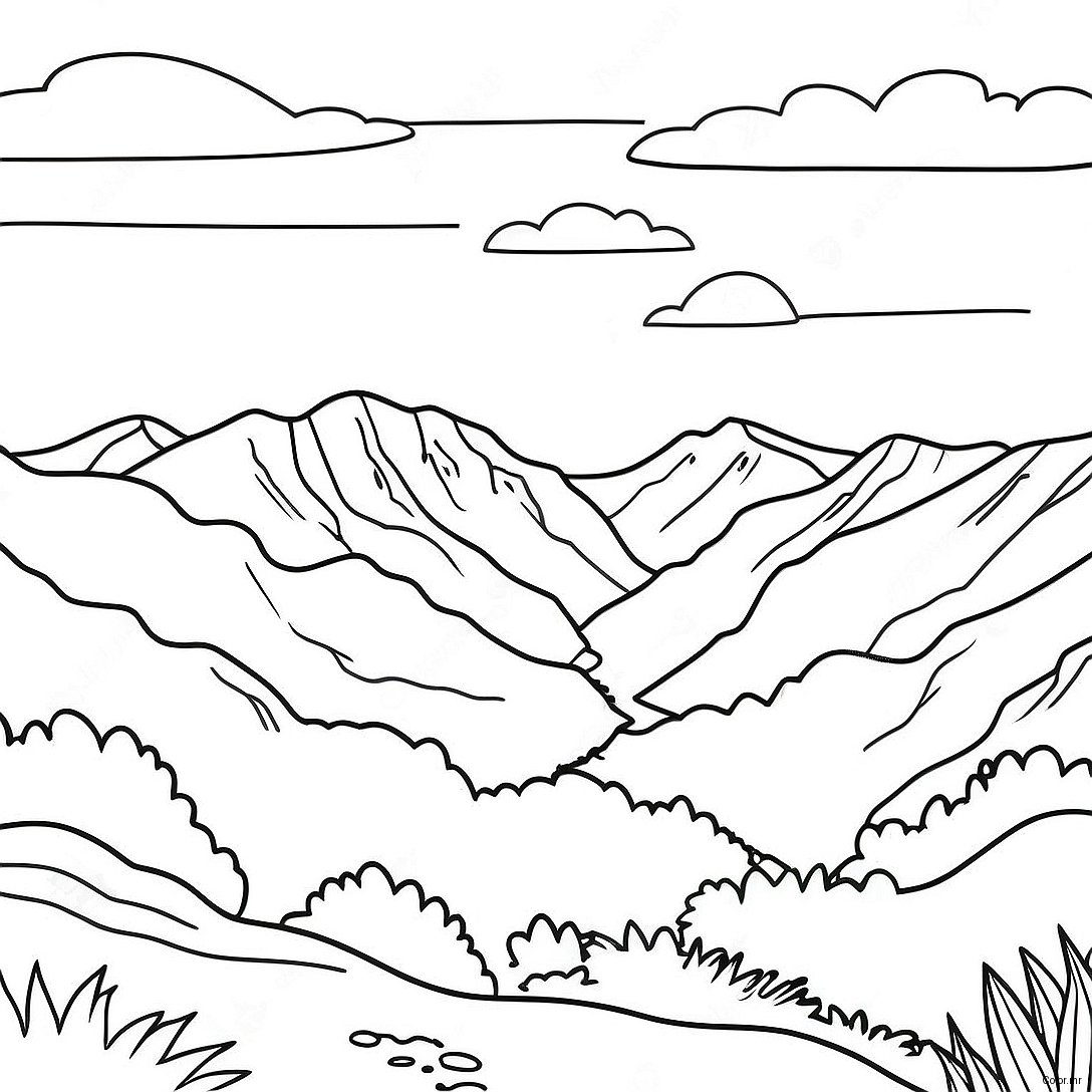 Page A Colorier Magnifiques Montagnes Blue Ridge 47424 39456