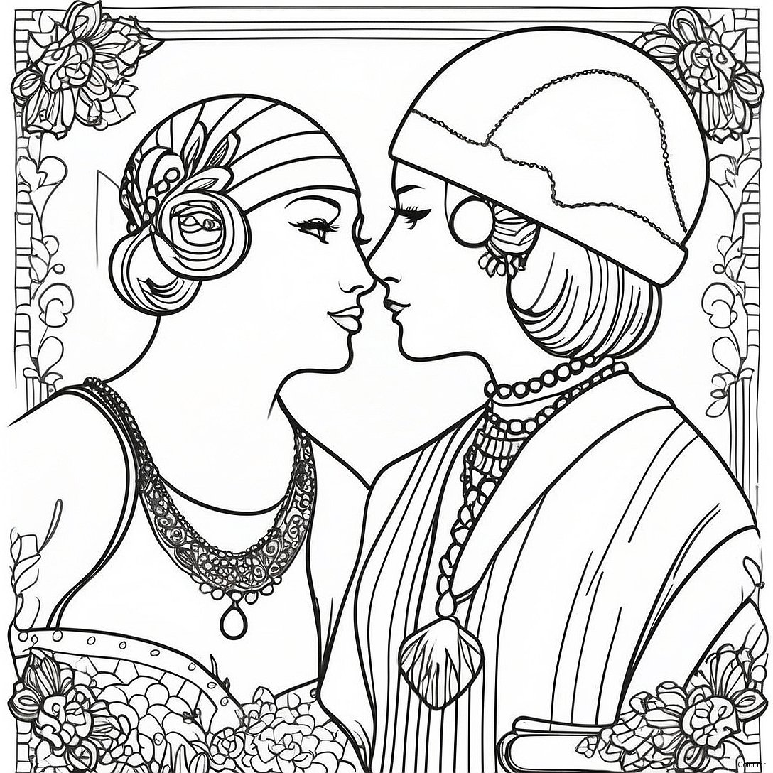 Page A Colorier Mode Vintage Des Annees 1920 54521 45383