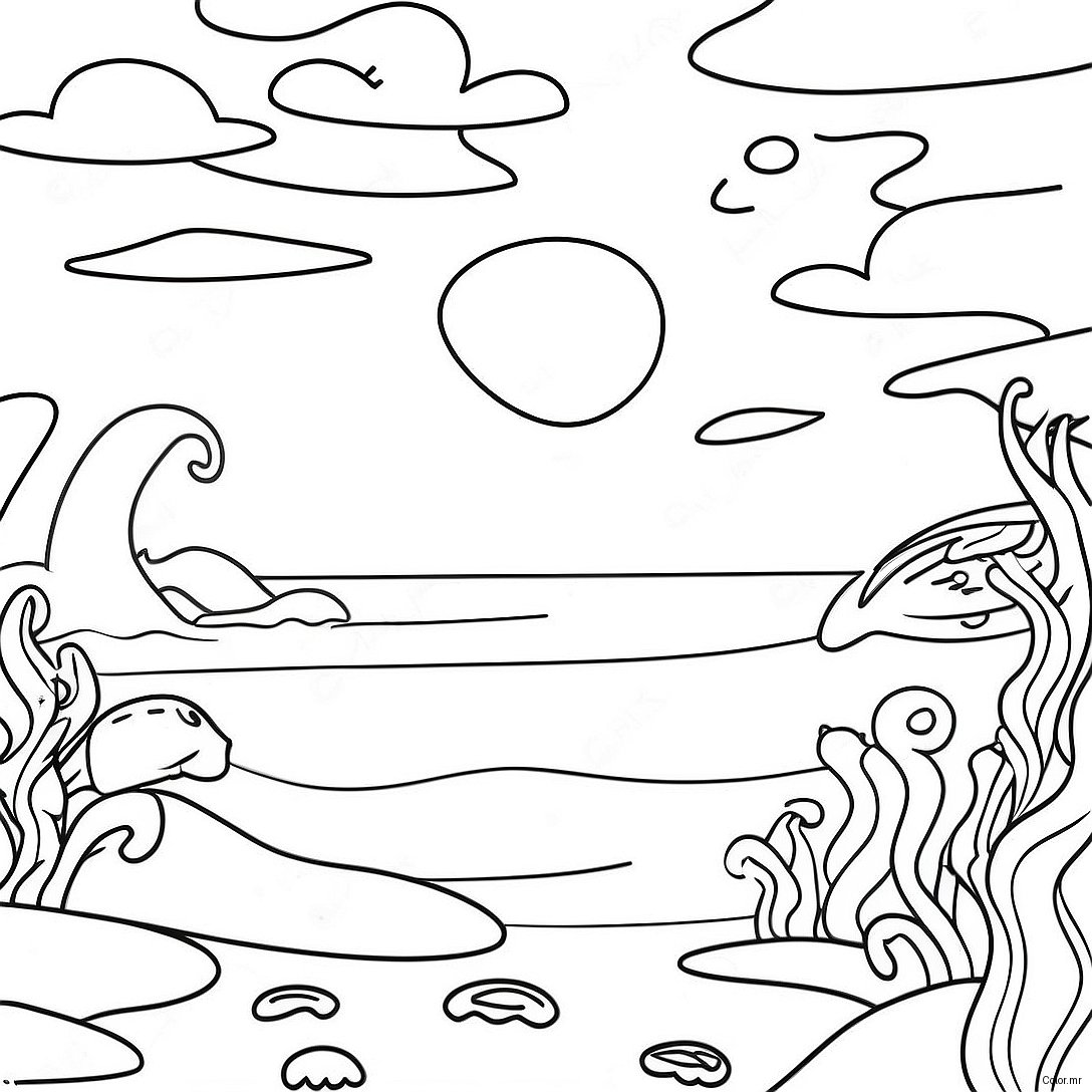Page A Colorier Scene Oceanique Realiste 20039 18670
