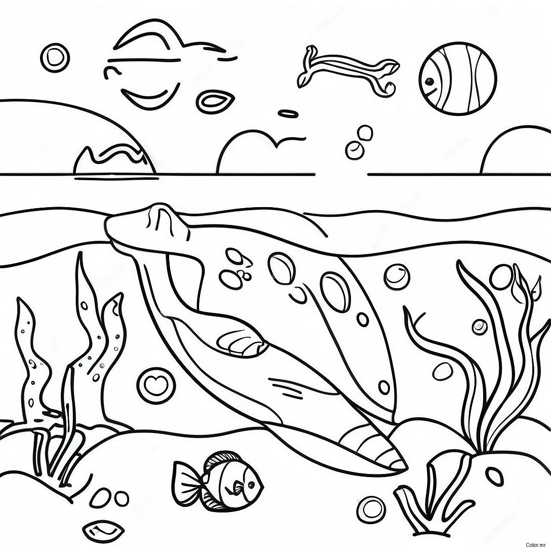 Page A Colorier Scene Oceanique Realiste 20039 18671
