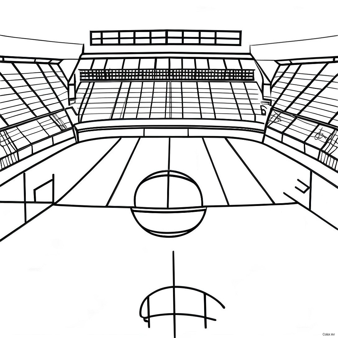 Page A Colorier Terrain De Football Realiste 61926 51322