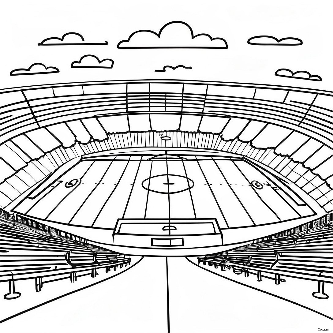 Page A Colorier Terrain De Football Realiste 61926 51324