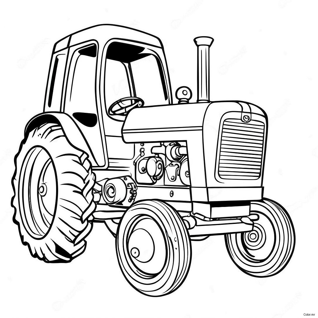 Page A Colorier Tracteur Case Vintage 17004 14305