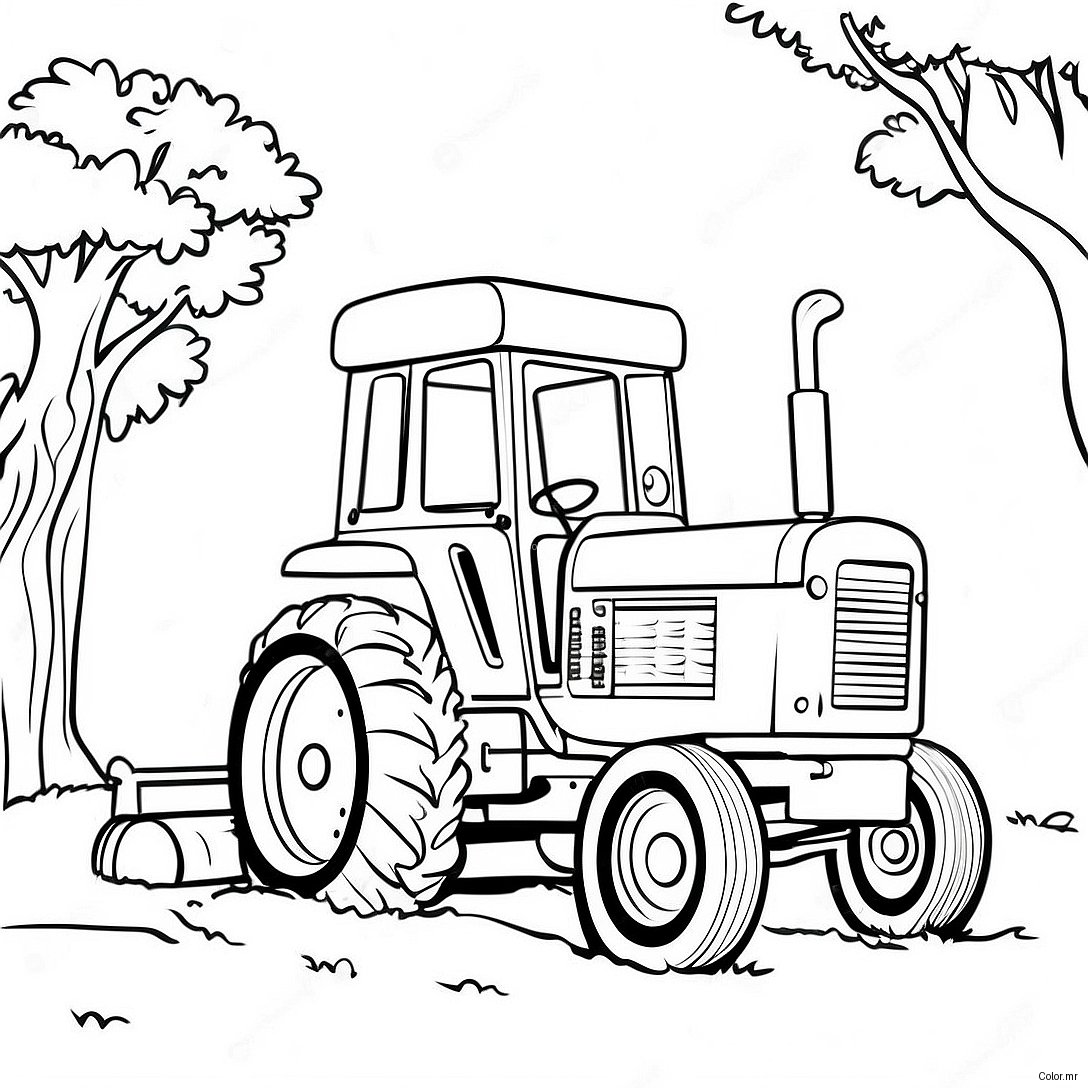 Page A Colorier Tracteur De Traction Vintage 39478 32782