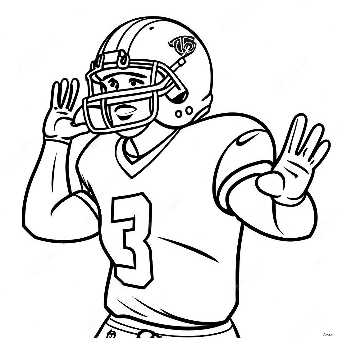 Page A Colorier Tua Tagovailoa Lancant Un Football 45764 37989