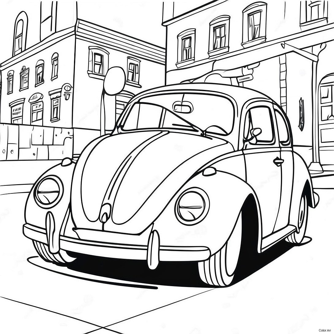Page A Colorier Vw Coccinelle Style Vintage 35664 29666
