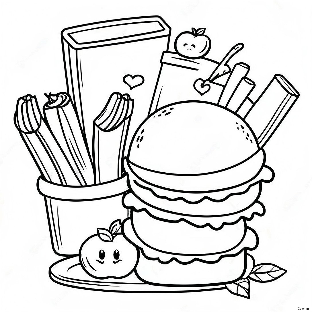School Lunch Hero Day Coloring Page 35943 29886