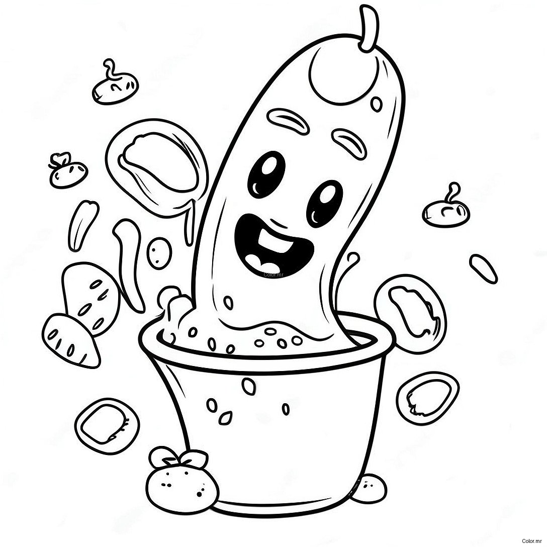 Spicy Hot Cheetos Cartoon Character Coloring Page 57053 47405