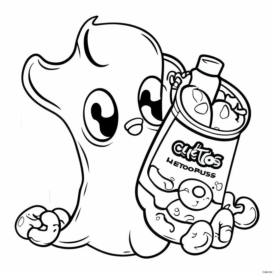 Spicy Hot Cheetos Cartoon Character Coloring Page 57053 47407
