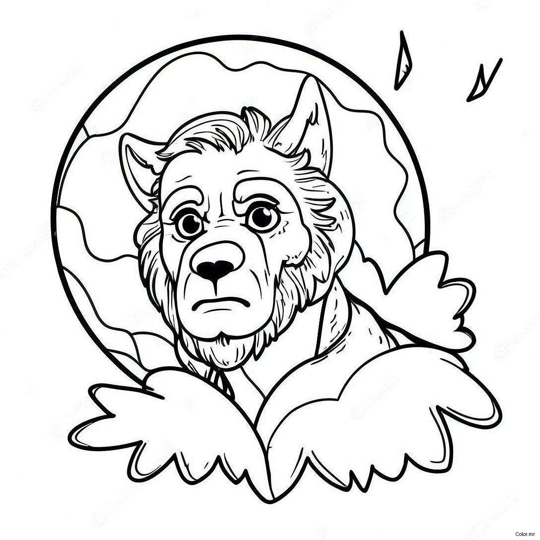 Teen Wolf Full Moon Transformation Coloring Page 71574 59139