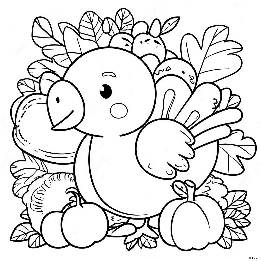 Thanksgiving Themed Math Challenge Coloring Page 65481 54112