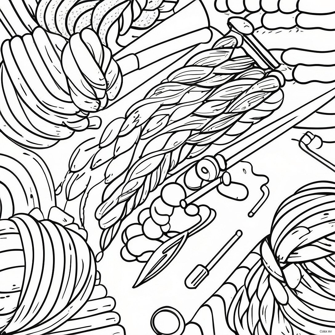 Tricotage Page A Colorier 56231 46749