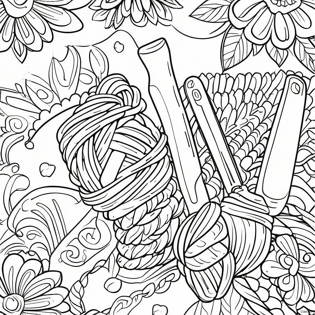 Tricotage Page A Colorier 56231 46750