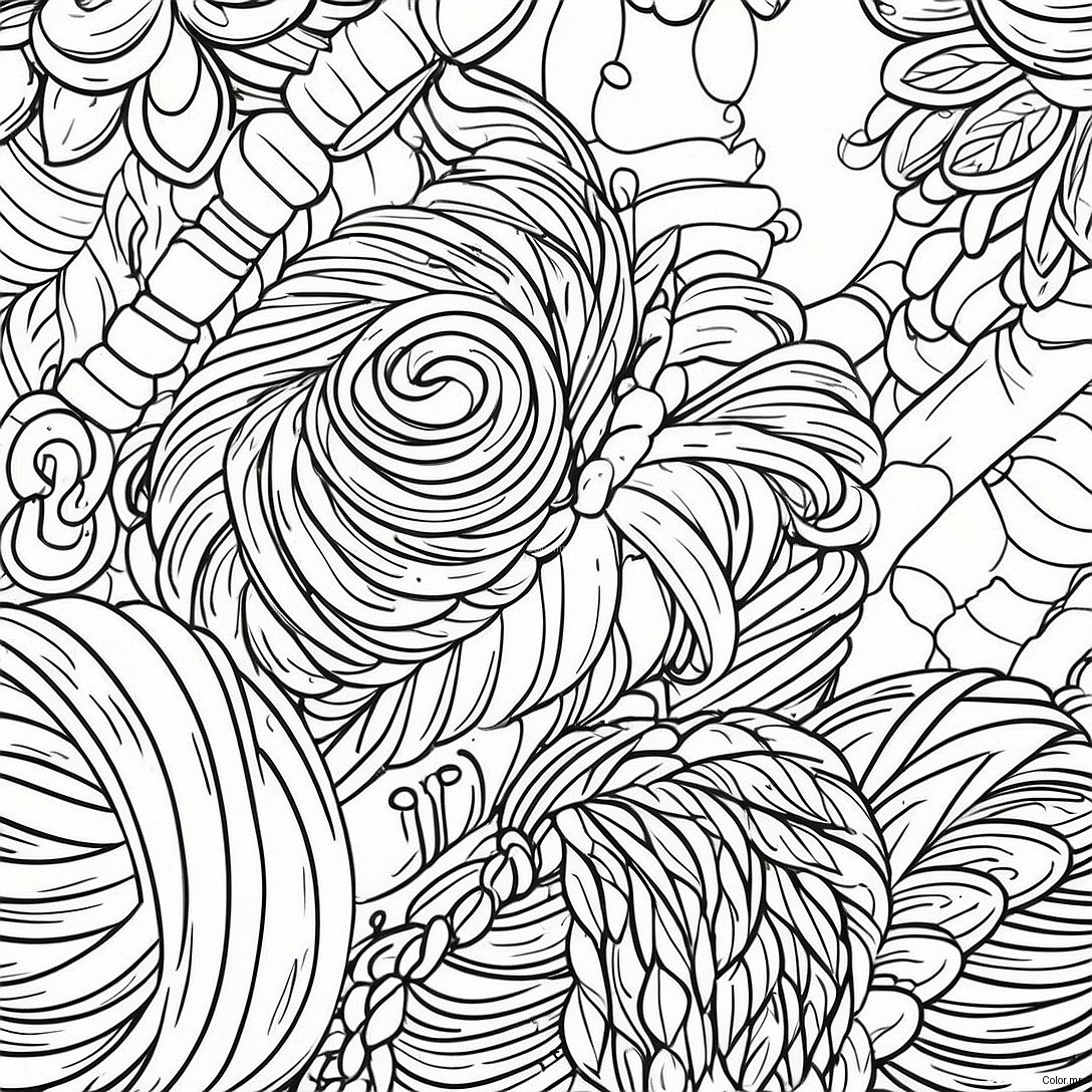 Tricotage Page A Colorier 56231 46751