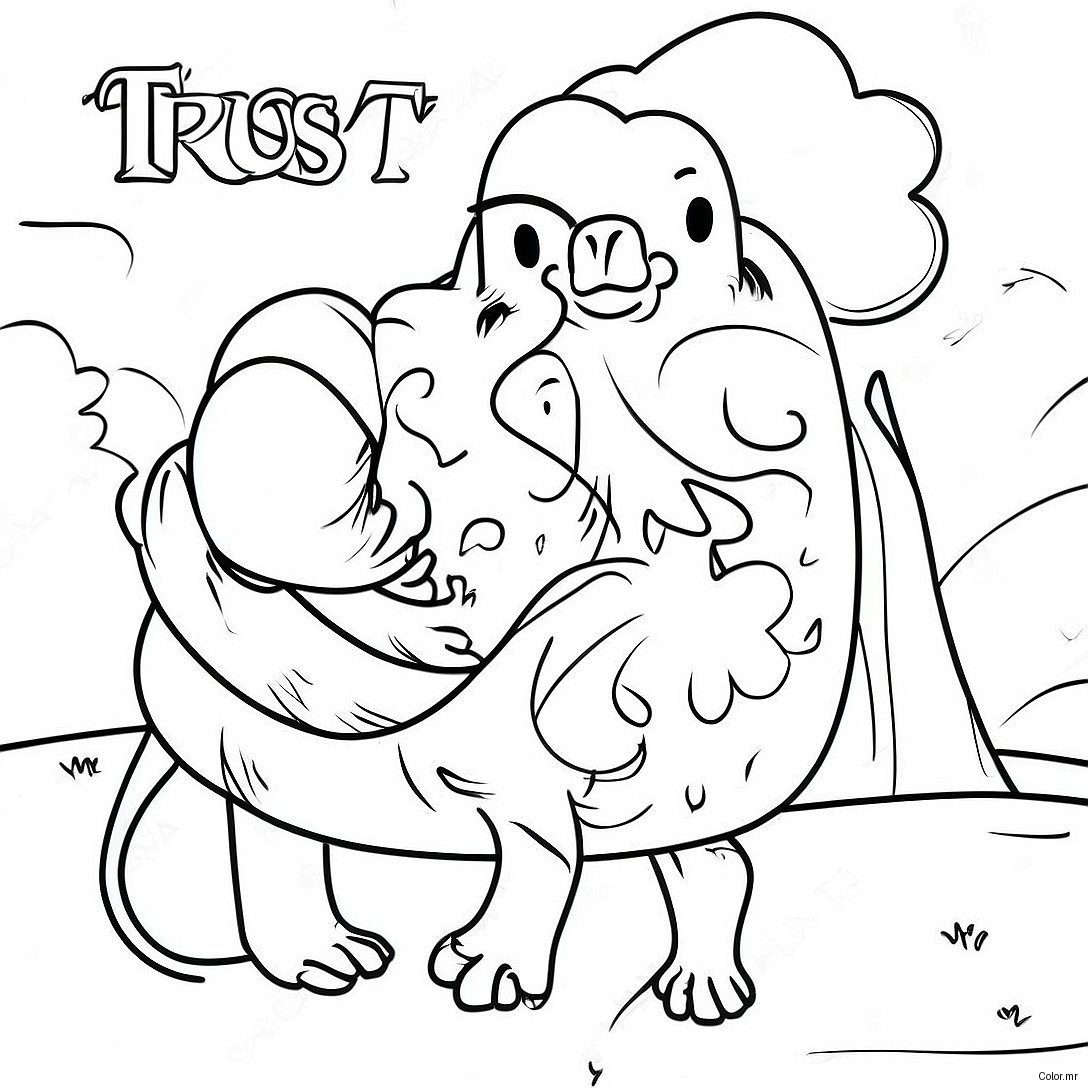 Trust In The Lord With All Your Heart Coloring Page 61276 50797
