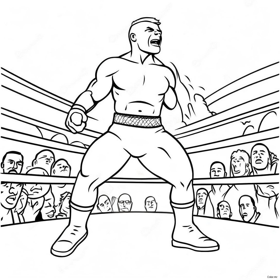 Wwe Wrestler Jumping On Opponent Coloring Page 29838 26878