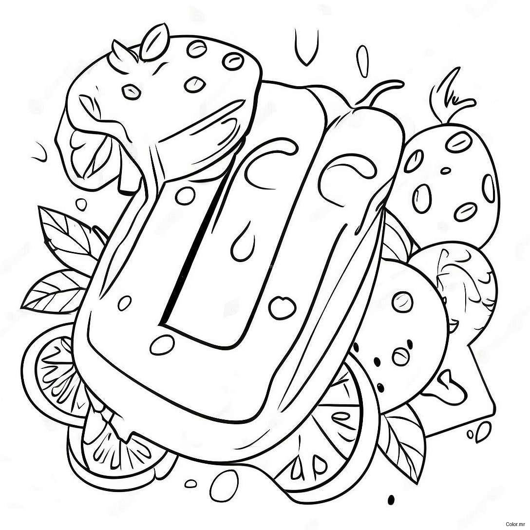 Yummy Snacks Letter Y Coloring Page 10327 8485