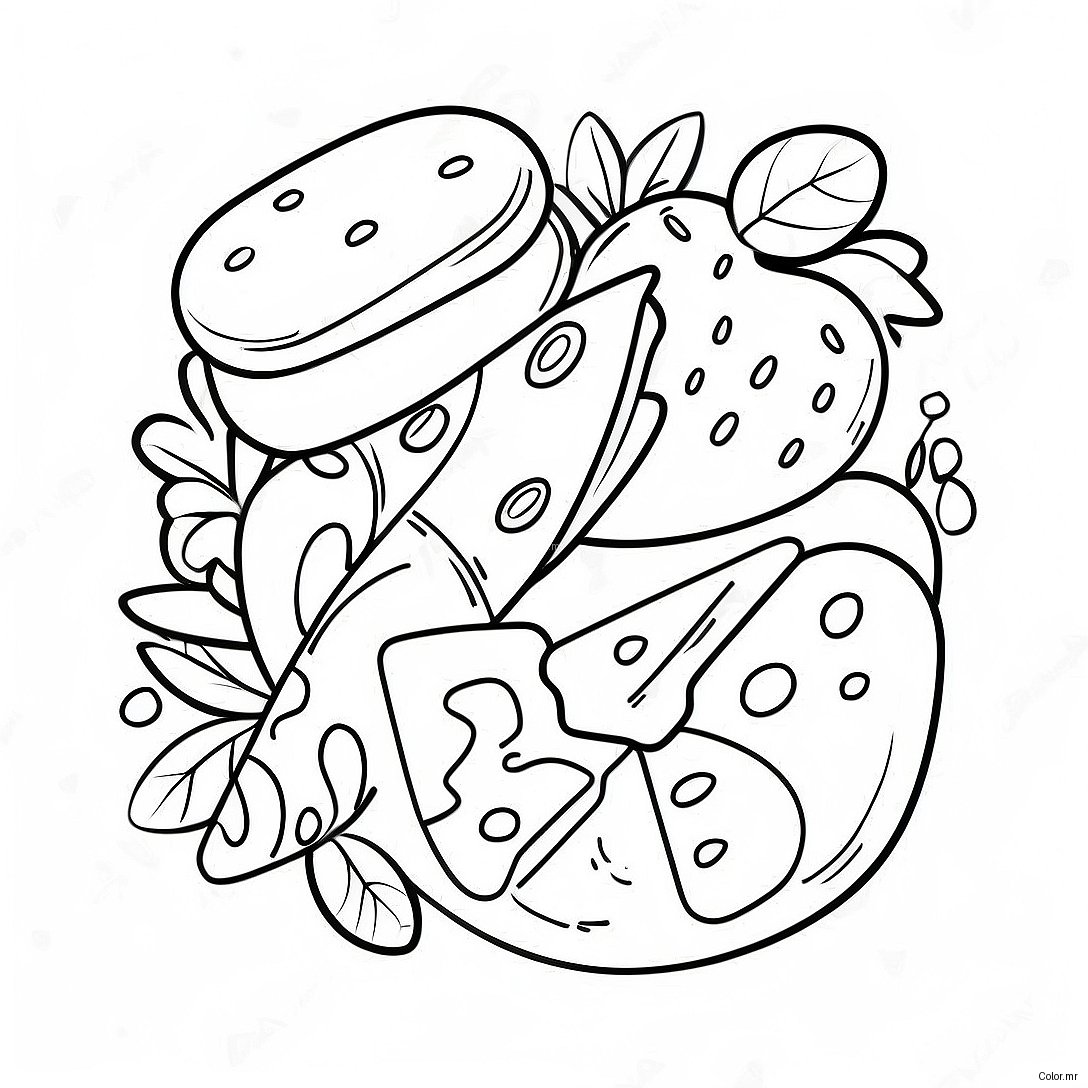 Yummy Snacks Letter Y Coloring Page 10327 8488