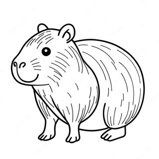 Page A Colorier De Capybara 10016-8235