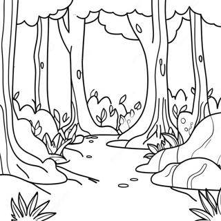 Page A Colorier De Foret Fantaisiste 10106-8306