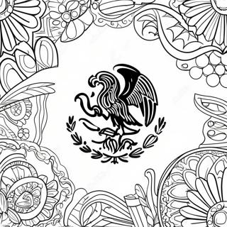 Page A Colorier Du Drapeau Mexicain 10126-8323