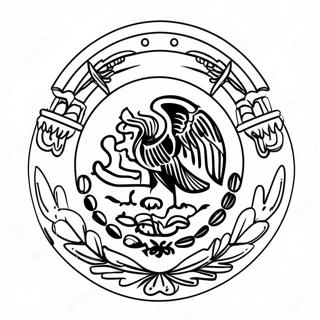 Page A Colorier Du Drapeau Mexicain 10126-8324