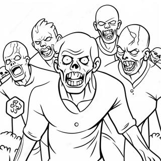 Zombies 3 Pages À Colorier