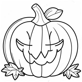 Page A Colorier De Jack O Lantern Souriant 10167-8357