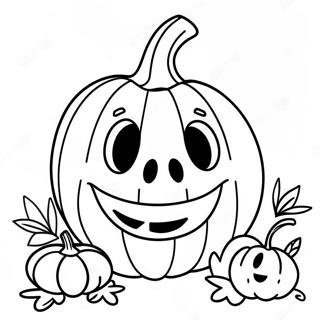 Page A Colorier De Jack O Lantern Souriant 10167-8358