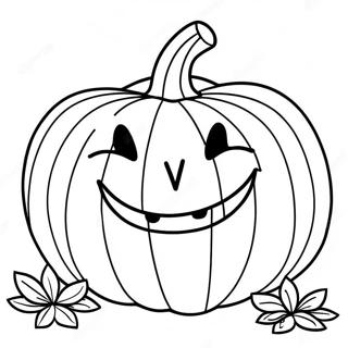 Page A Colorier De Jack O Lantern Souriant 10167-8360