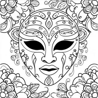 Masque Pages À Colorier