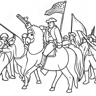 Page A Colorier De La Revolution Americaine 10196-8380