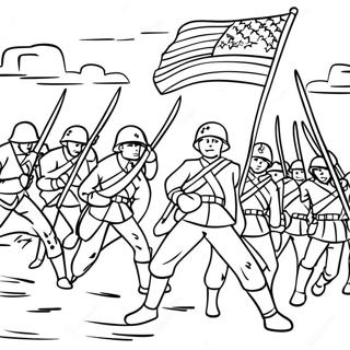 Page A Colorier De Soldats Patriotes En Bataille 10197-8381