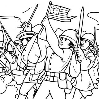 Page A Colorier De Soldats Patriotes En Bataille 10197-8382