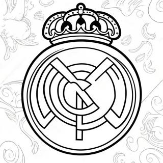 Page A Colorier Du Logo Du Real Madrid 10236-8410